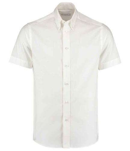 Kustom Kit Premium Short Sleeve Tailored Fit Oxford Shirt